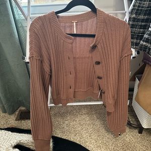 Free People Cropped Sweater